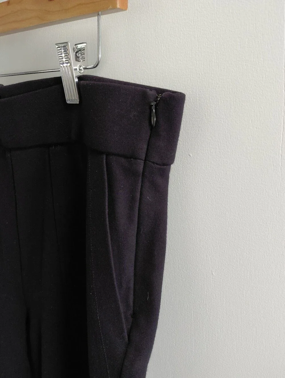 J. Crew 365 Black Ankle Cropped Wide Leg Pants